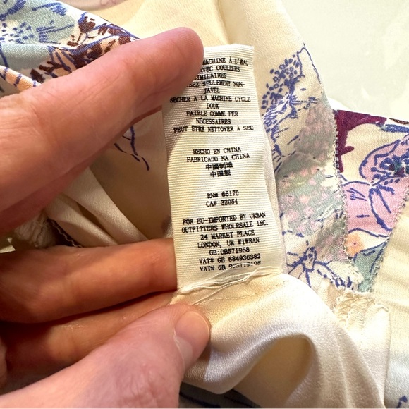 Free People Purple Haze Tiered Tunic Tank in Cream - Picture 6 of 6